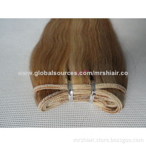 24-inch Piano Color 27#/613# Silk Straight Peruvian Hair Weaving
